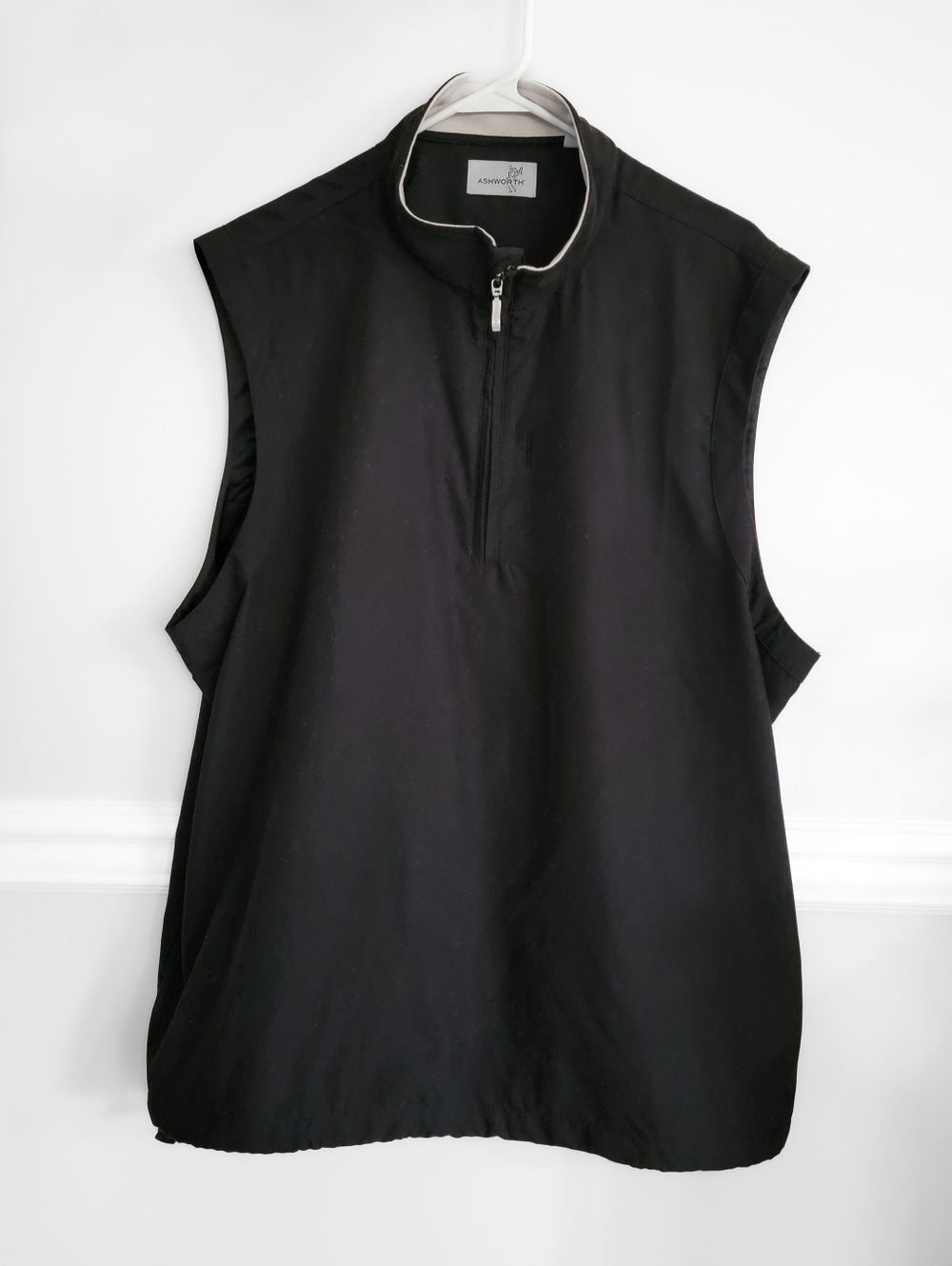 Ashworth Black Golfing Vest Mens Size Large